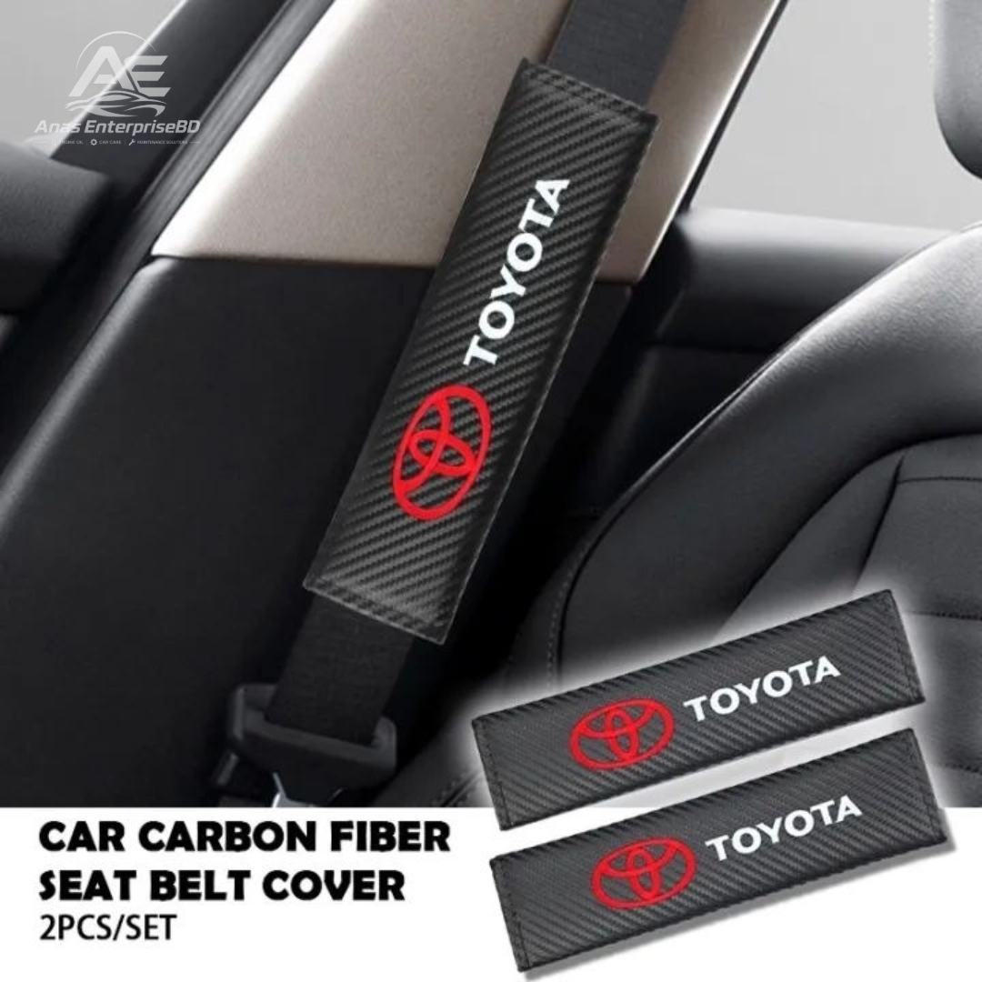 Seat belt Shoulder Pads covers Toyota TRD Logo 2pcs - Image 2