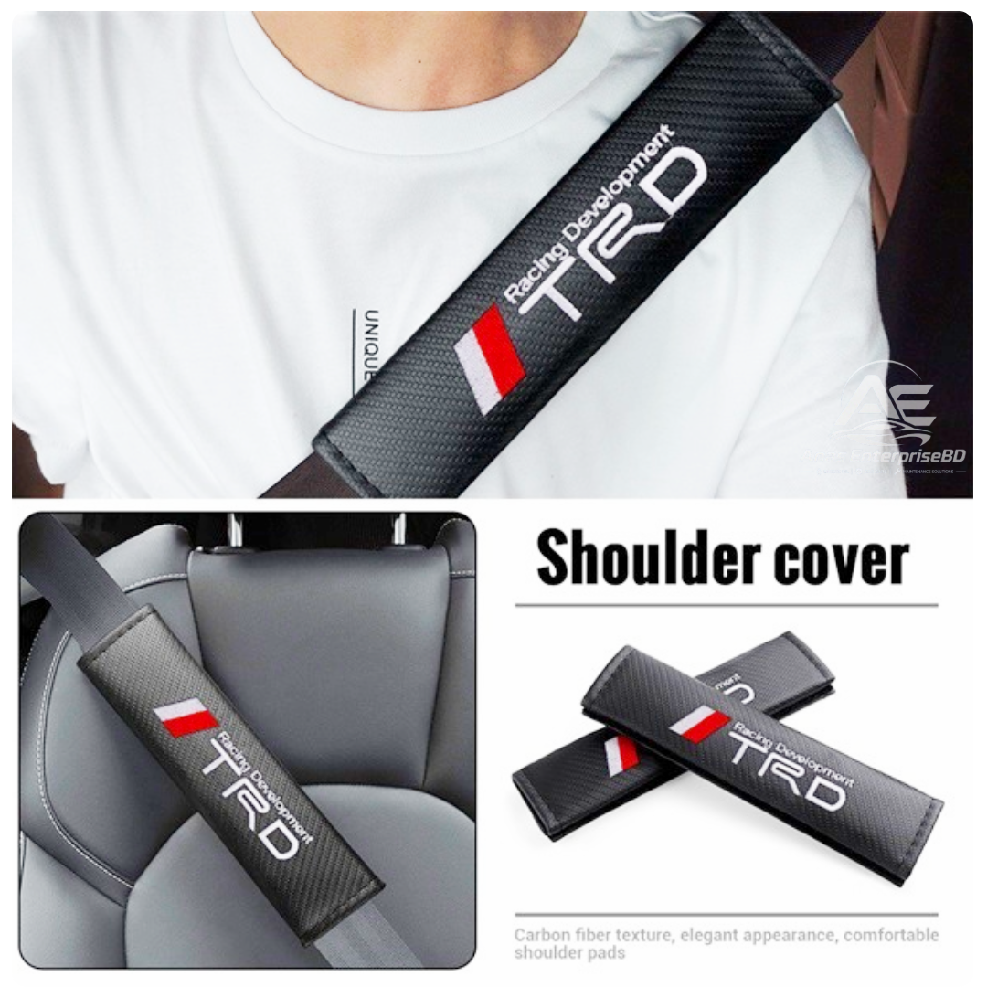 Seat belt Shoulder Pads covers Toyota TRD Logo 2pcs