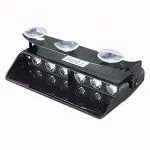 Dashboard 6 LED 15 Flash Modes Car Emergency Light - Red & Blue - Image 2