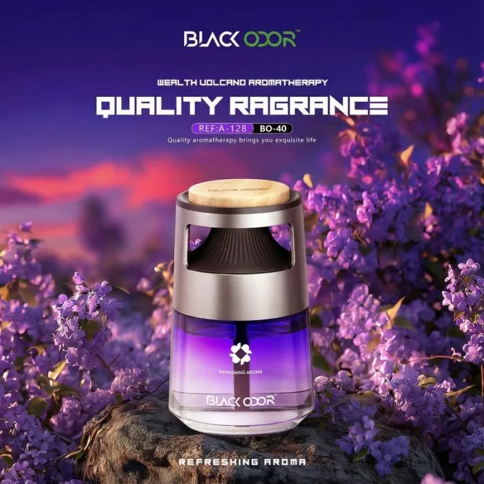 Premium Black Odor Car Air Fragrance | Long-Lasting with French Essential Oils | 130ml - Image 3