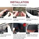 Car Magnetic Window Curtain – Premium Quality Ultimate UV Protection and Adjustable Fit for All Cars 4 Pcs Set - Image 4