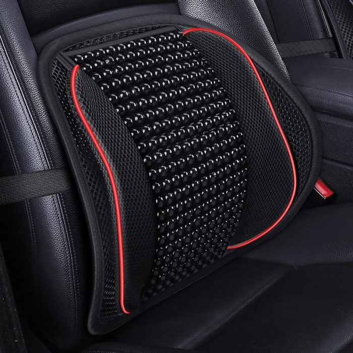 Back Support with Wooden Beads Provide Massage Feature for Car Home Office Chair - Image 2