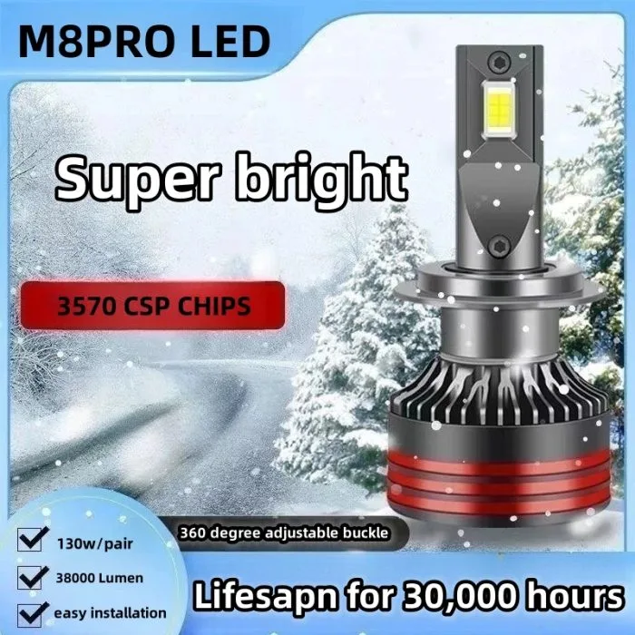 A80 IP68 Waterproof High Power M8Pro Headlight H4 ,H1 ,9005, 9006, H11, H7 - Image 2