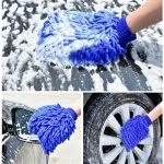 Microfiber Gloves Car Cleaning with Polishing 1 Pcs