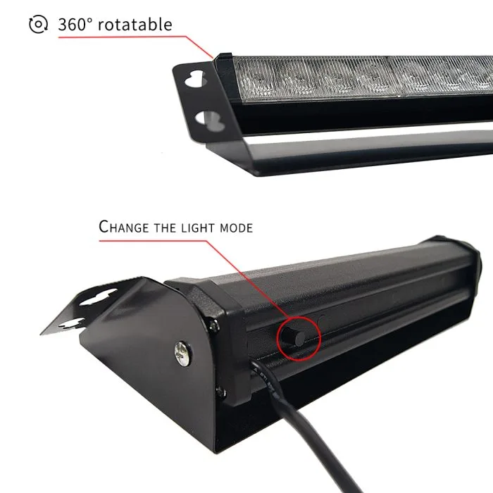 8 LED Red Blue Flashing Light For All Cars - Image 4