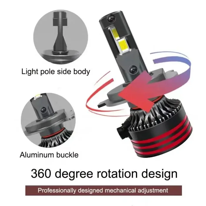 A80 IP68 Waterproof High Power M8Pro Headlight H4 ,H1 ,9005, 9006, H11, H7 - Image 4