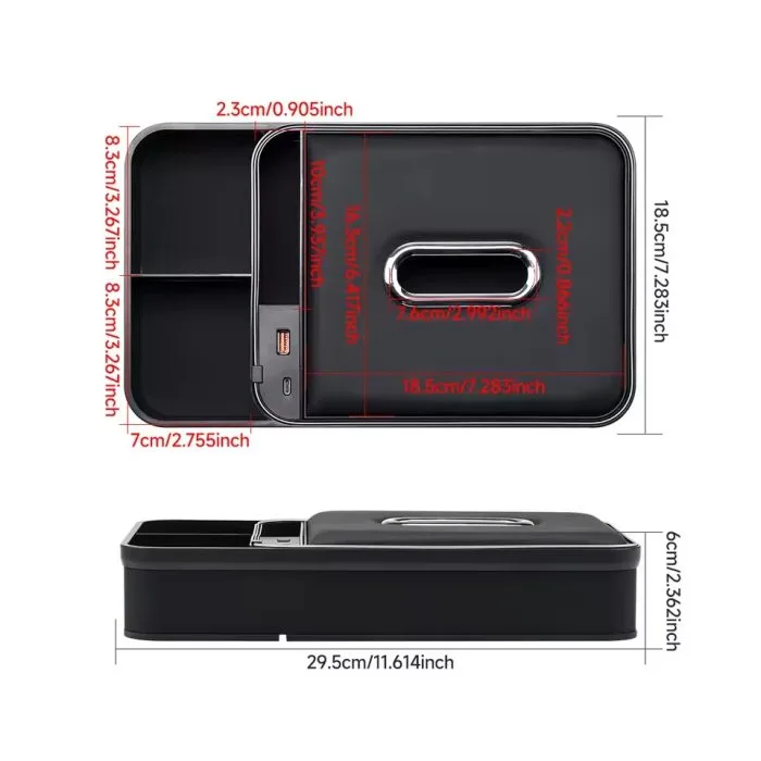 8-in-1 Car Storage & Organizer Tissue Box | Multifunctional Car Interior & Exterior Organizer for All Cars - Image 5