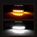 2pcs LED DRL Side Mirror Dynamic Turn Signal Light Lamp - Image 4