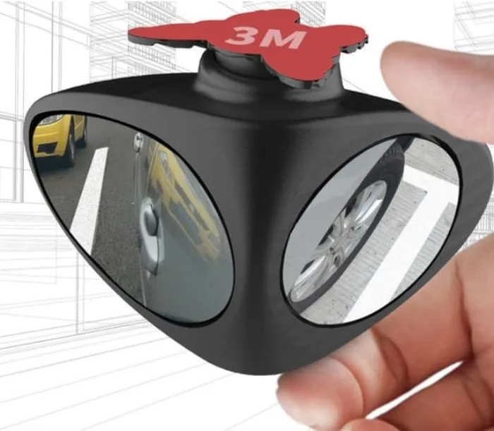 2Pcs Car Rearview Mirror 360° Rotation Two Sided Blind Spot Mirror - Image 4