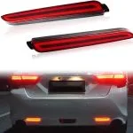 Car LED Rear Bumper Reflector Brake Lights Red Lamp 2 Pcs