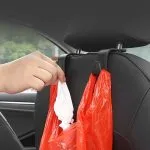 Car Seat Backrest Car Accessories Rear Seat Headrest Storage Hook 2 pcs - Image 3