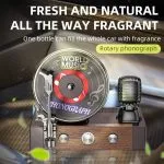 Record Player Style Car Perfume & Showpiece Unique Dashboard Decor - Image 2