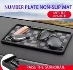 Car Dashboard Mats with Adjustable Parking Number Card – Non-Slip Mobile Holder for Ultimate Organization