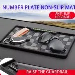 Car Dashboard Mats with Adjustable Parking Number Card – Non-Slip Mobile Holder for Ultimate Organization