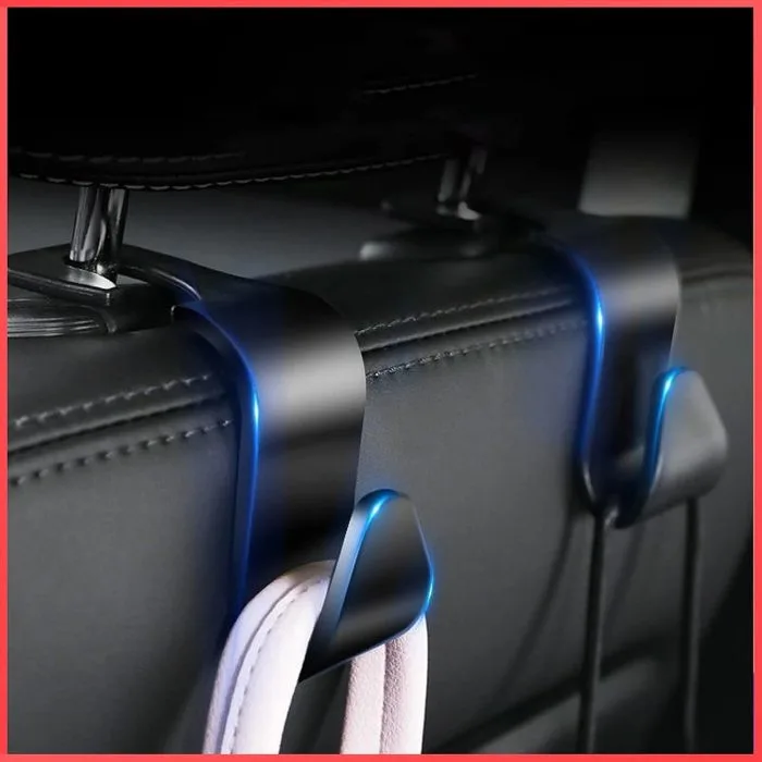 Car Seat Backrest Car Accessories Rear Seat Headrest Storage Hook 2 pcs - Image 4