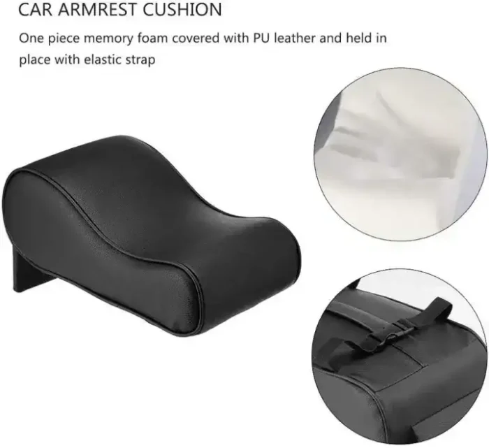 Car Center Console Armrest Thick Cushion, Memory Foam Auto Seat Arm Rest Extender Arm Rest Pillow - Image 2