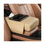 Car Center Console Armrest Cushion with Tissue Box, Cup Holder - Image 7
