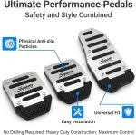 3 Pcs Vehicle Anti-Slip Foot Pedal Cover