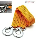 3 Ton Car Tow Cable Towing Pull Rope Strap Hooks Universal For Any Vehicle - Image 2