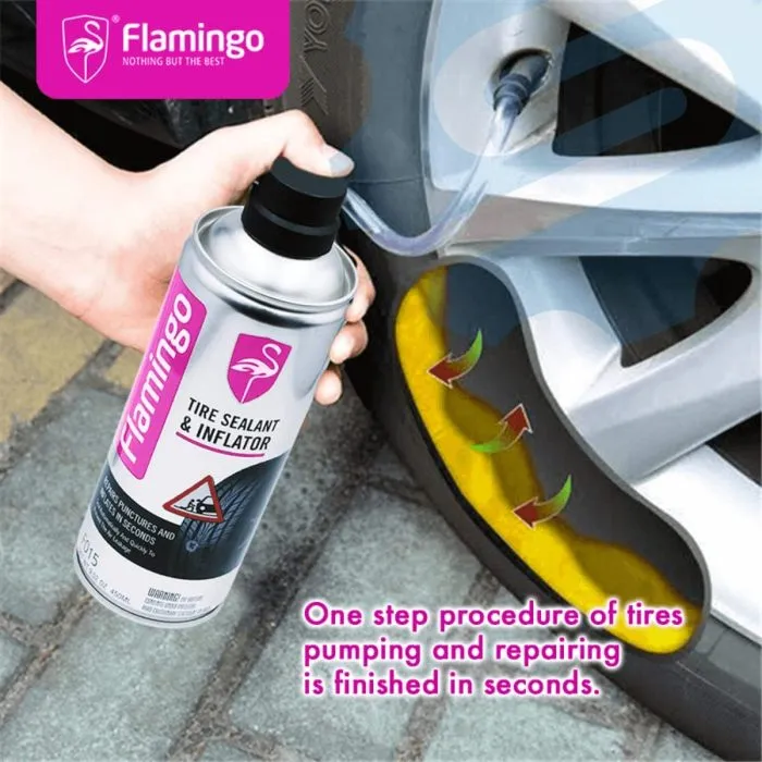 Flamingo tire sealant and inflator 450 ml - Image 2