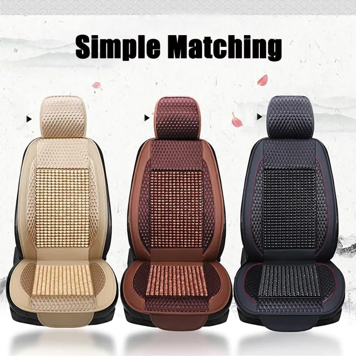 Universal Car Wooden Bead For 2 Seat Cushion – Comfortable Seat Cushion for Every Journey - Image 2