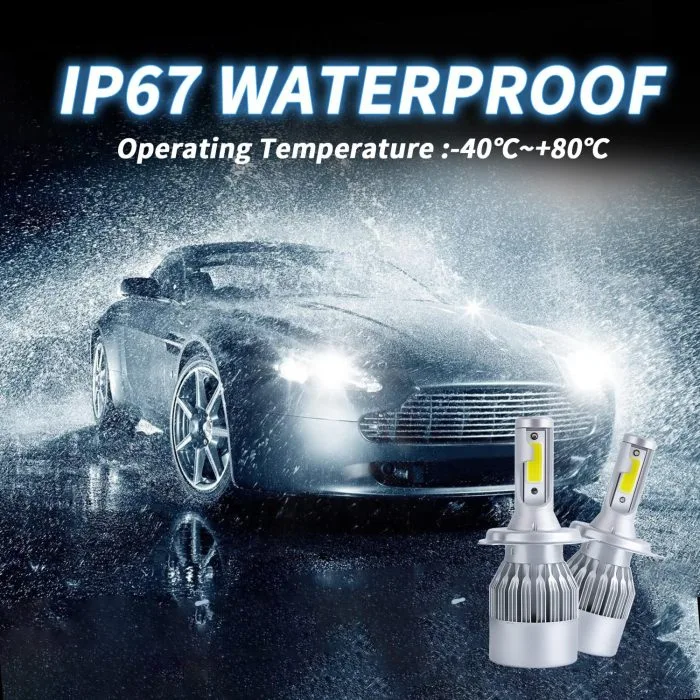 C6 LED H4 Headlight bulb 2pcs - Image 2