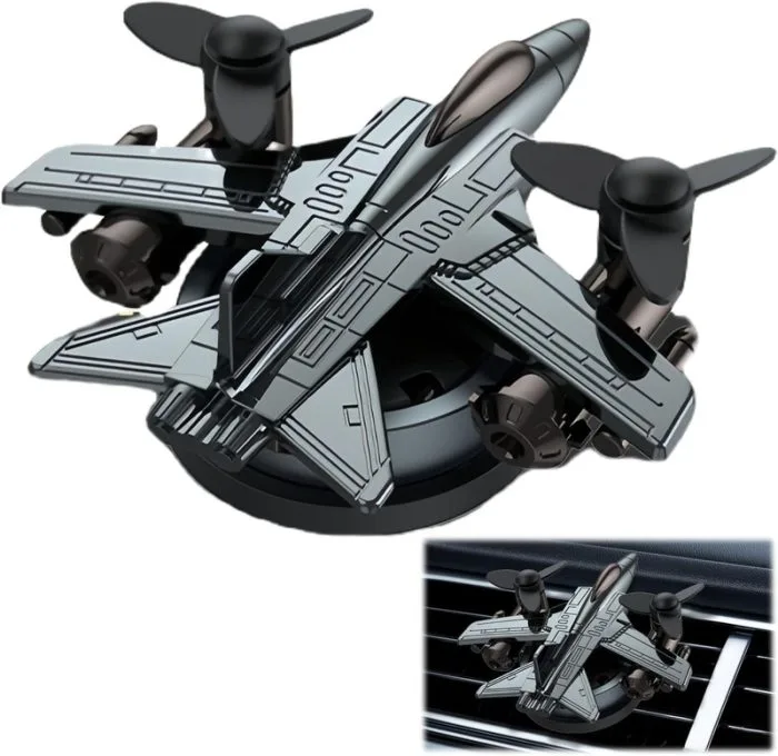 Fighter Jet Plane Design Car AC Vent Clip Perfume with Natural Fragrance - Image 2