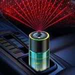 Smart Car Air Freshener Car Diffusers with RGB Ambient Light & Starry Ceiling 4 Scent Modes USB-C Rechargeable Perfume Diffuser