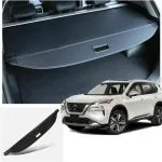 Car Trunk Cargo Cover for Car Retractable Rear Trunk Security Cover Shielding Shade Black - Image 2