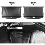 Car Trunk Cargo Cover for Car Retractable Rear Trunk Security Cover Shielding Shade Black - Image 5