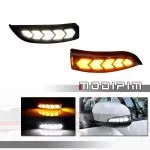 2pcs LED DRL Side Mirror Dynamic Turn Signal Light Lamp