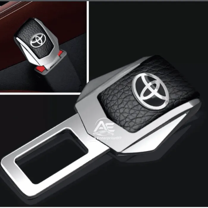Car Seat Belt Buckle Clip 2pcs Toyota Logo - Image 2