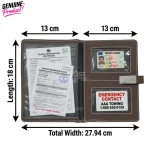 Premium Car Document Holder Organize Your Vehicle Document Keeps Easily - Image 4