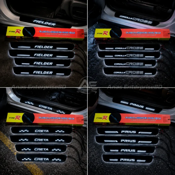 Car LED Door Sill Lights with Magnetic Installation – Stylish and Easy-to-Install Vehicle Illumination - Image 2