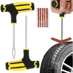 Car Tire Repair Tool Tire Repair Kit Studding Tool Set Auto Bike Tire Repair Puncture Plug Garage Car Accessories