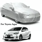 Car Body Cover 2L Size for Toyota Aqua Silver Color