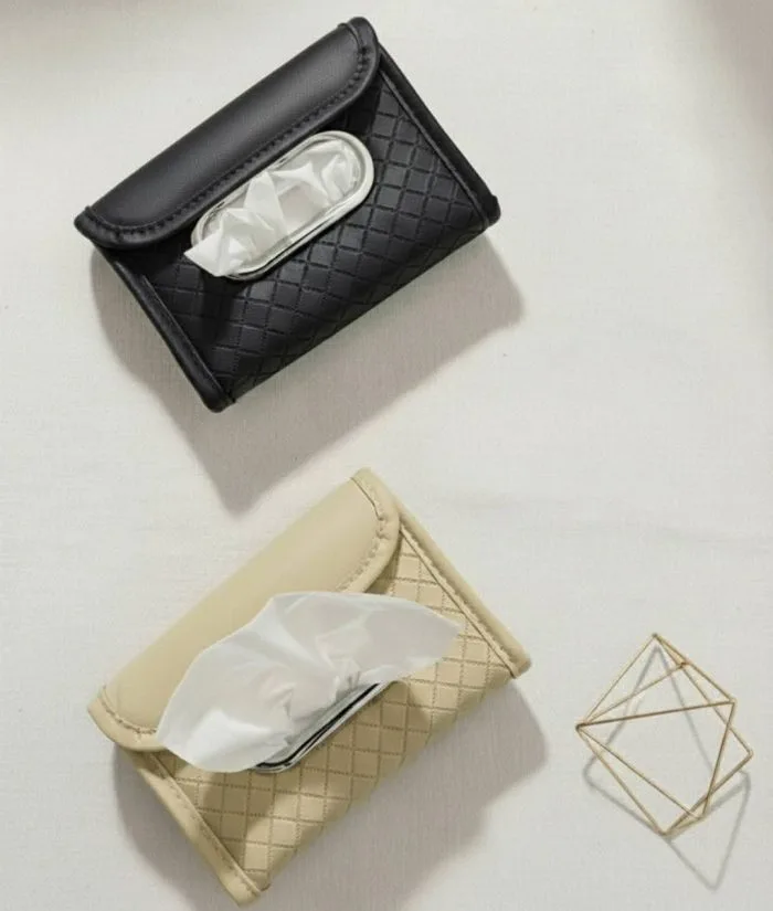 Car Head Rest Check Box Luxury Tissue Holder for Your Car - Image 2
