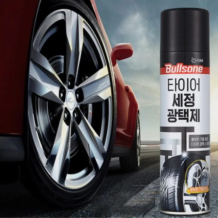Bullsone Tire Clean & Shine Long-Lasting Glossy  550ml - Image 2