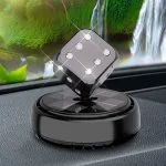 Solar Rotating Dice Car Perfume & Showpiece – Stylish Dashboard Fragrance - Image 4