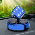 Solar Rotating Dice Car Perfume & Showpiece – Stylish Dashboard Fragrance