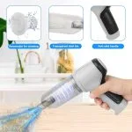 Mini Cordless Handheld Vacuum Cleaner with 4 Nozzles and USB Charging Cable