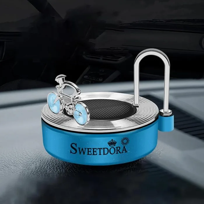 Sweetdora Solar Power Car Decor – Spinning Air Freshener with Long-Lasting Scent - Image 3