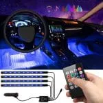 Car Interior Lighting 48 Pieces LED 5050 Atmosphere Light Waterproof RGB Ambient Remote system Lighting