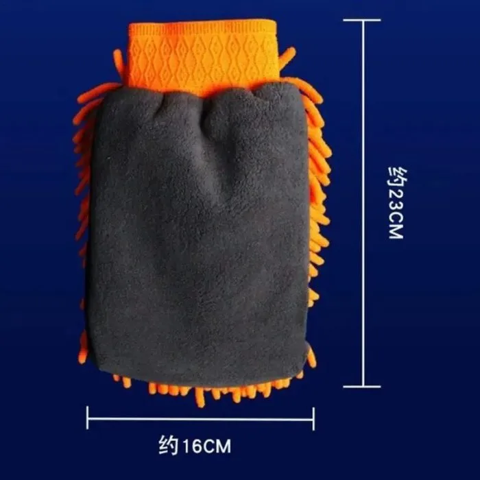 Car Wash Glove Cleaning Tools Chenille Soft Thick Microfiber Car Wash Glove - Image 2