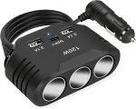 High Quality 6in1 Triple socket super power adaptor 120W
