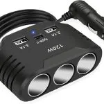 High Quality 6in1 Triple socket super power adaptor 120W