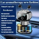 AI Car Air Freshener Silver Automatic Aroma Diffuser with Vibration Sensor and Heat Resistant Long Lasting Fragrance - Image 3