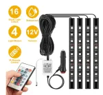 Car Interior Lighting 48 Pieces LED 5050 Atmosphere Light Waterproof RGB Ambient Remote system Lighting - Image 3