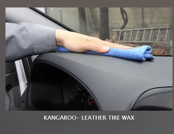 Kangaroo Leather & Tire Wax  500ml, Dashboard, plastic, Leather, Rubber and inside door cleaner-shiner - Image 3