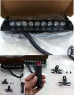 9 LED Multi-Function Strobe Car Dash Flashing Light Red Blue white - Image 4